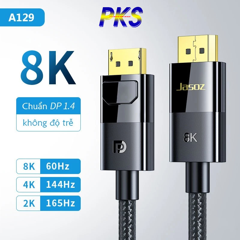สาย Displayport 1.4 รองรับความยาว 1.5M JASOZ A129 T-A263