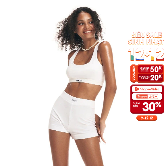 Cara Single Set เสื้อครอปและกางเกงขาสั้น Fervent แบบบาง ไดนามิกและบุคลิกภาพ