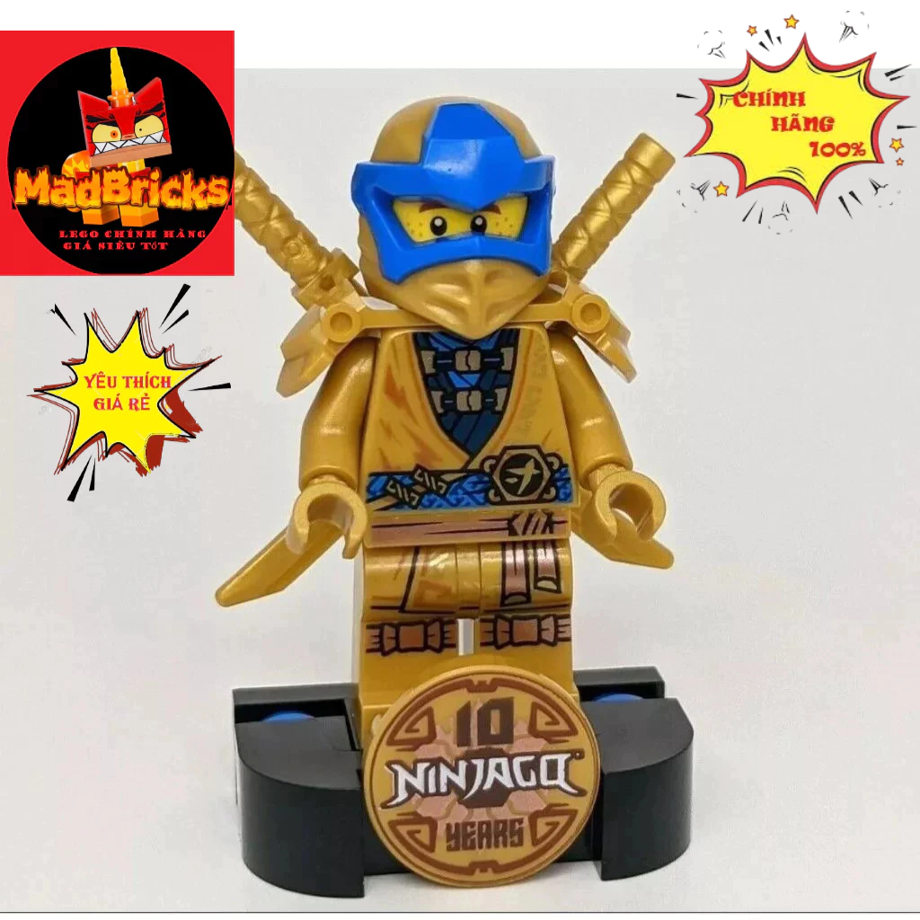(LEGO NINJAGO MINIFIGURE ) GOLDEN JAY CHARACTER 10 ปี MEMORIAL 71738