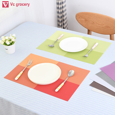 [Voucher & Service] แผ่นรองโต๊ะอาหาร PVC ลายทางสี