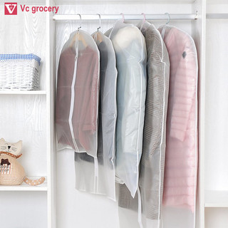 [HÀNG CÓ SẴN] Túi bọc quần áo treo tủ chống bụi, trong suốt, cao cấp, túi bọc trùm quần áo loại dày, có khóa, chống thấm