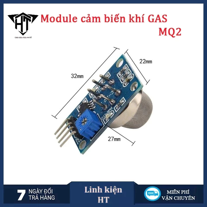 วงจรเซ็นเซอร์ GAS MQ2 - โมดูลเซ็นเซอร์ GAS MQ2