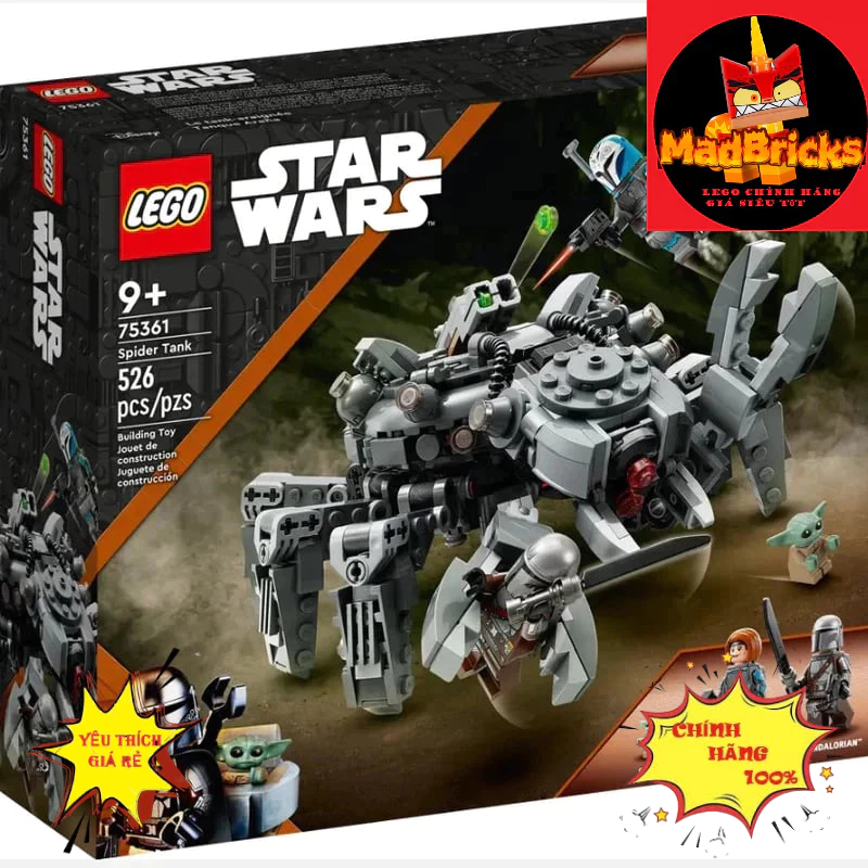 LEGO STAR WAR 75361 SPIDER TANK