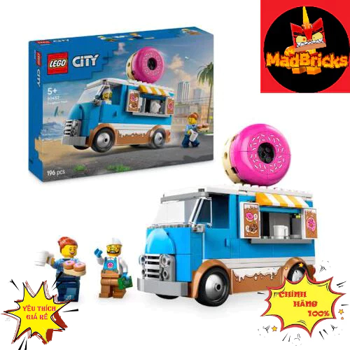 LEGO CITY 60452 Mobile Donut Car Assembly Toy