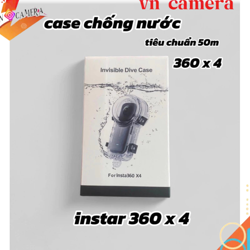 เคสกันน้ํา Instar 360 x 3 4 มาตรฐาน 50 ม., กล่องกันน้ําร้านกล้อง 360 intar Vn