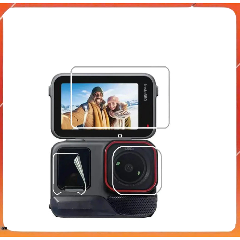 กระจกนิรภัยป้องกันหน้าจอสําหรับ Insta360 Ace Pro 2, ฟิล์มกันรอยเลนส์สําหรับ Insta360 Ace Pro 2 66กล้
