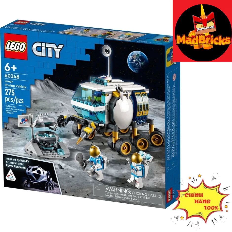 LEGO CITY 60348 Nasa Moon Exploration Vehicle Assembly Toy