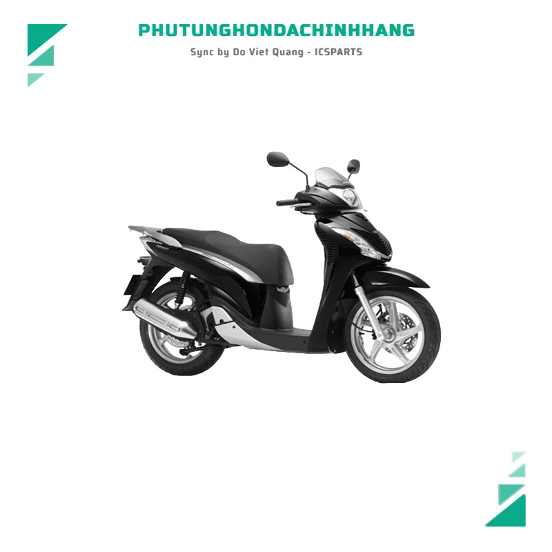 ชุดพลาสติก - HONDA Sh 125&150 ปี 2009-2011 สีดํา - Nhb25M Z1,Z3(125Cc)Z2,Z4(150Cc)-B