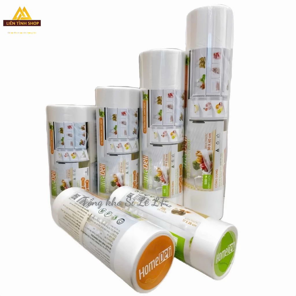 500G Safe Home Deli ห่ออาหารย่อยสลายได้และถุงห่ออาหาร