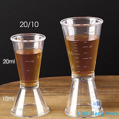 JIGGER MEASUREMENT ถ้วยเสริมพลาสติก 2 หัว