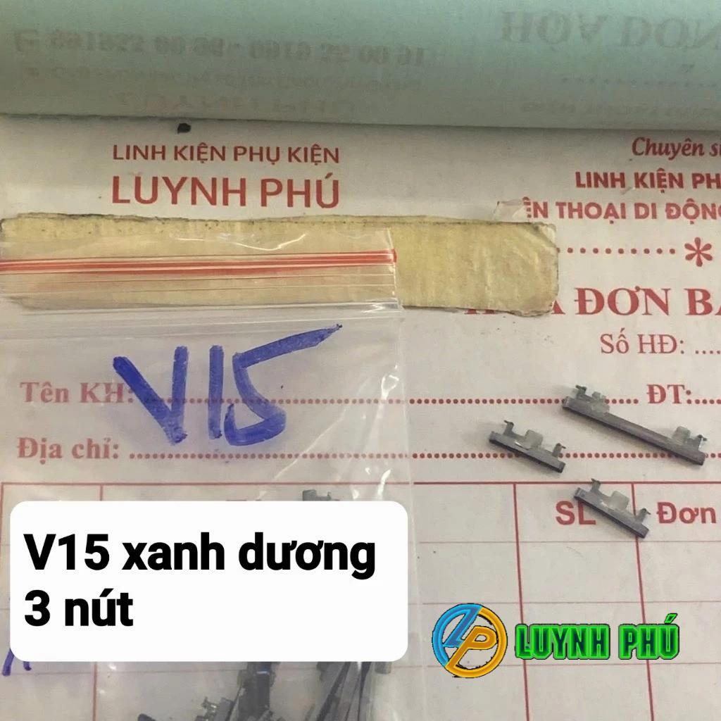 ปุ่มพลาสติกพลังระดับเสียง Vivo V15/ชุดปุ่มภาพจริง 3 ปุ่ม