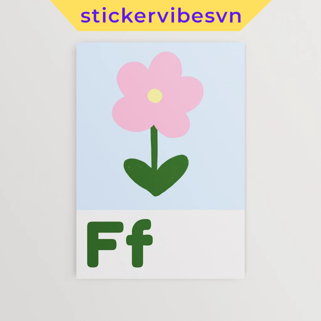 ภาพวาดติดผนัง Fomex พื้นหลังสีพาสเทล ศิลปะ ABC มินิมอล กาวสองหน้า พิมพ์ขออัพออน