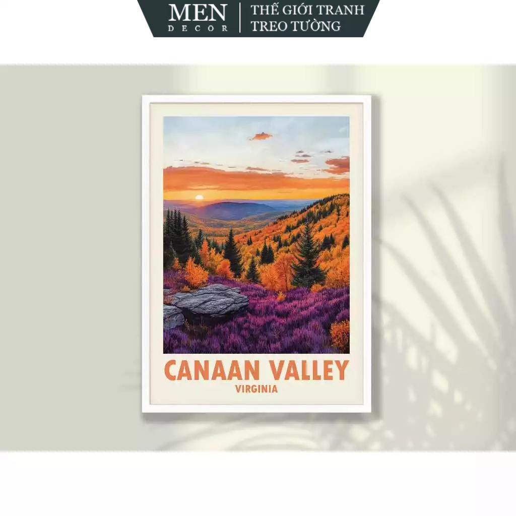 ภาพวาดติดผนัง โปสเตอร์ Canaan Valley Travel - Canaan Valley พิมพ์ลายขอ มาพร้อมเล็บแขวนรูปภาพ