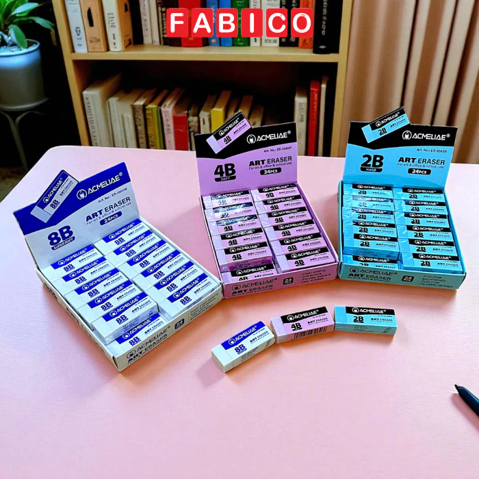 AMELIAE Premium Eraser Soft Eraser 2B 4B 8B Super Clean Less Crumbs No Tear Paper School Tools
