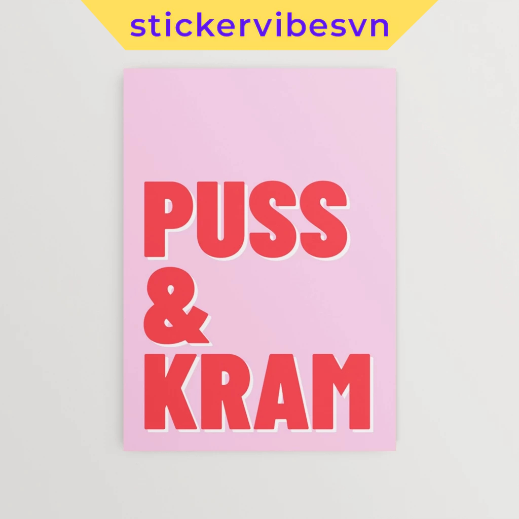 ภาพวาดติดผนัง Fomex Puss & Kram กาวสองหน้า พิมพ์ตามคําขอ