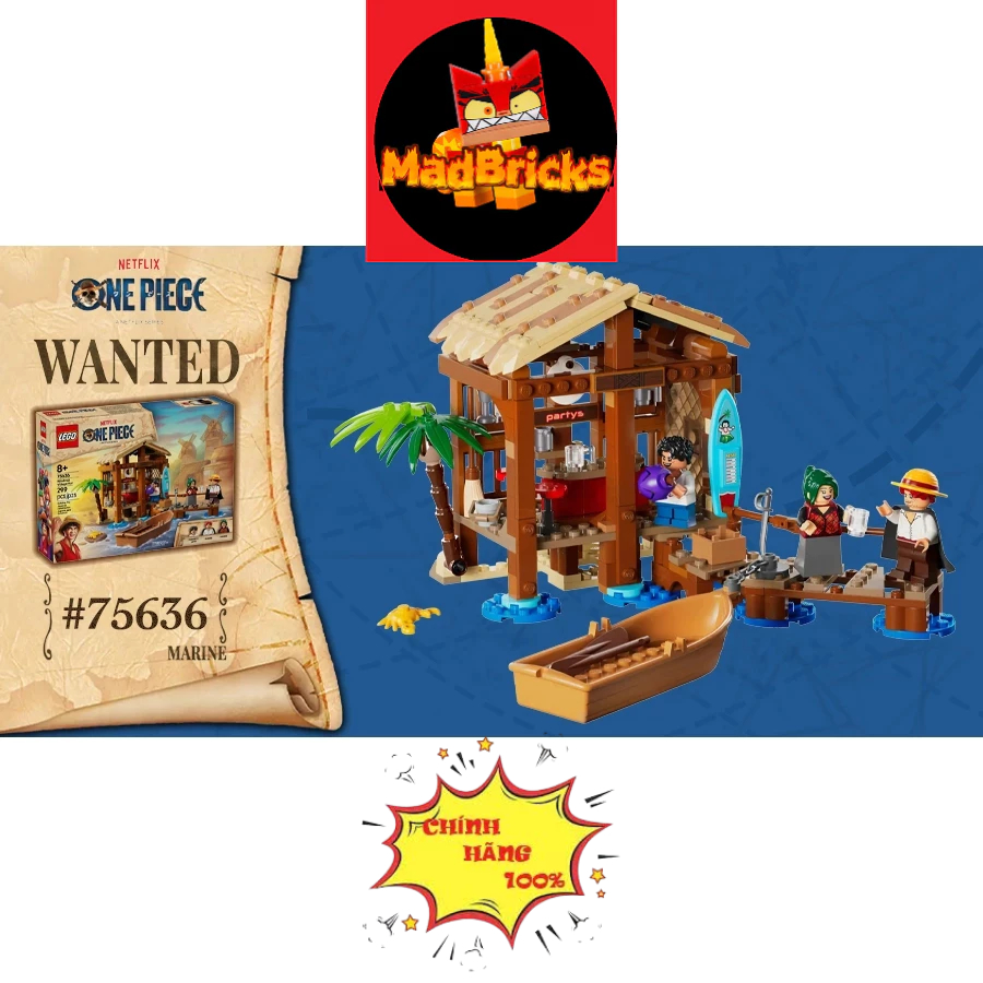 LEGO ONE PIECE 75636 ของเล่นประกอบหมู่บ้านกังหันลม
