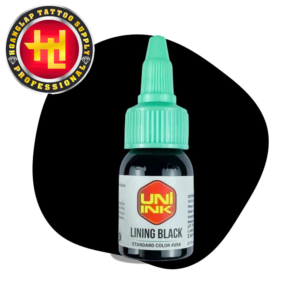️ UNI INK LINING BLACK INK – ของแท้ USA Sharp BLACK | คุณภาพสูง -สีติดทนนานสําหรับสัก