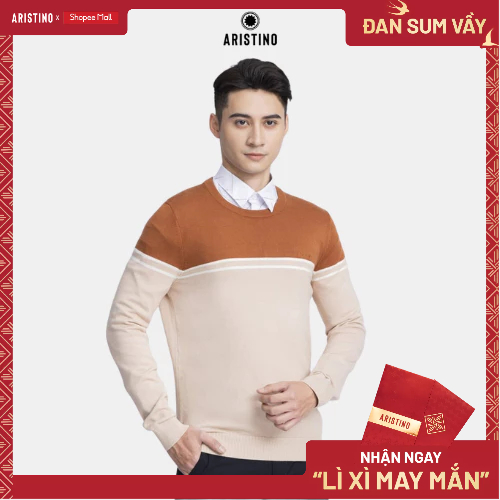 เสื้อสเวตเตอร์ผู้ชาย Arristino ทรง regular ทรงหลวม สีชาย - AWO007W3