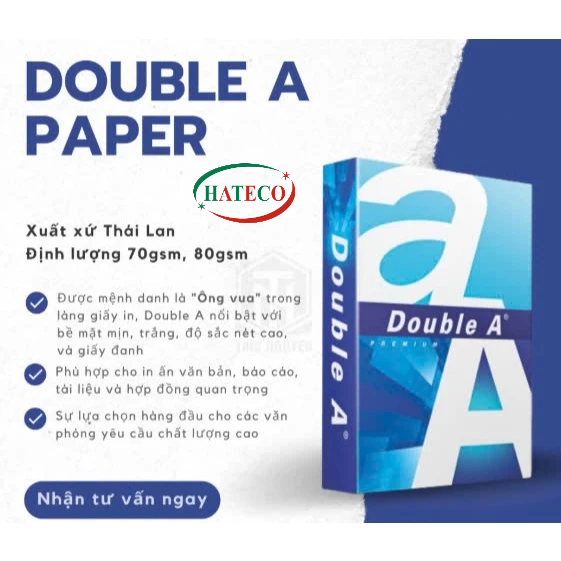 กระดาษ DOUBLE A4 จํานวน 70gsm - กระดาษพิมพ์ - กระดาษ A4 ของแท้ THAILAND