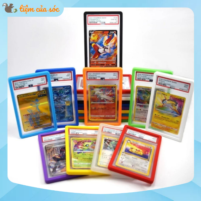 กรอบป้องกันการ์ด PSA กันกระแทกสีสันสดใส