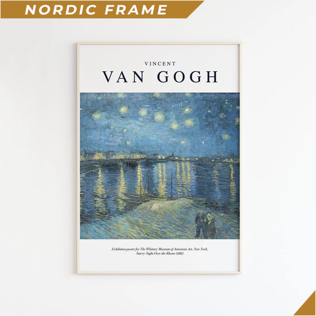 ภาพวาดติดผนัง, พิมพ์ศิลปะ Vincent Van Gogh, Bergruen Cie, Van Gogh, พิมพ์สีสันสดใส, โปสเตอร์นิทรรศกา