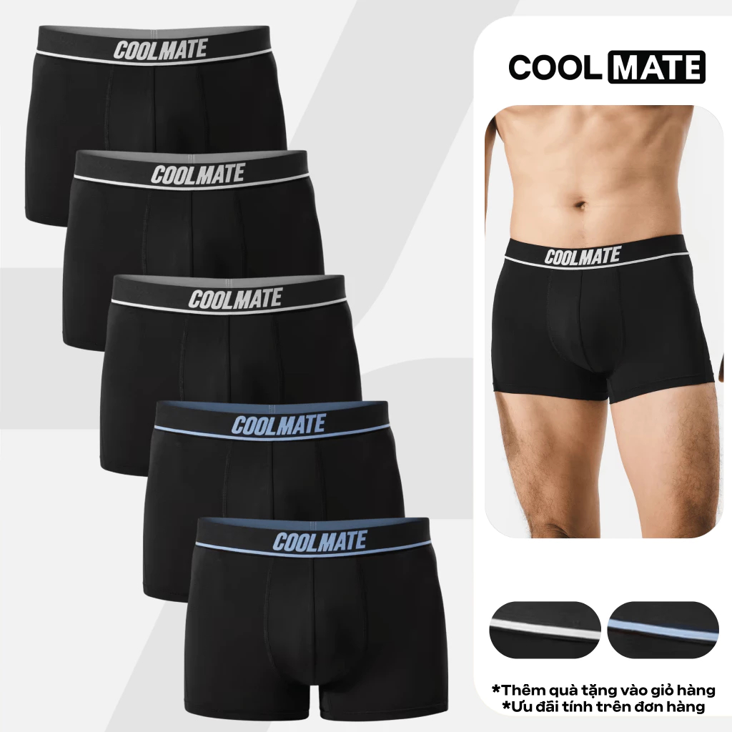 [VOUCHER 25% BUY 5 แถม 1]Combo of 5 Mens Trunk Active Mesh Lingerie Cool, Elastic, Quick Dry - Coolm