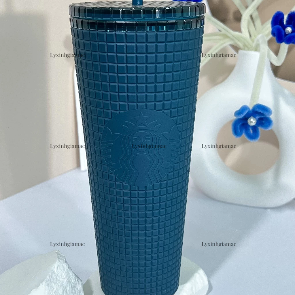 แก้ว Starbucks USA Grid Navy Blue Matte 710ml thumbnail 5
