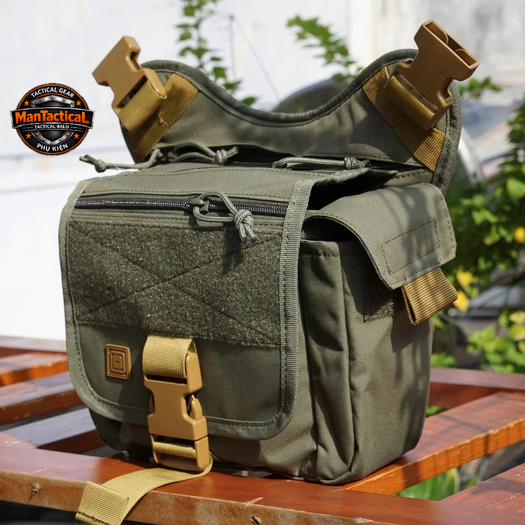 กระเป๋าคาดเอว Push Pack 5.11 สีเขียวมอสผสมสีเหลือง – การผสมผสานแห่งความสะดวกและสไตล์ที่สมบูรณ์แบบ