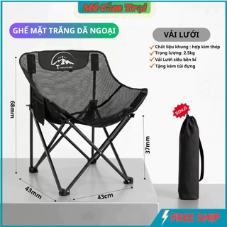 ghế gấp gọn, Ghế camping dã ngoại Thư Giãn Đa Năng Hợp Kim Nhôm Không Gỉ Chịu Lực Lên Đến 150KG