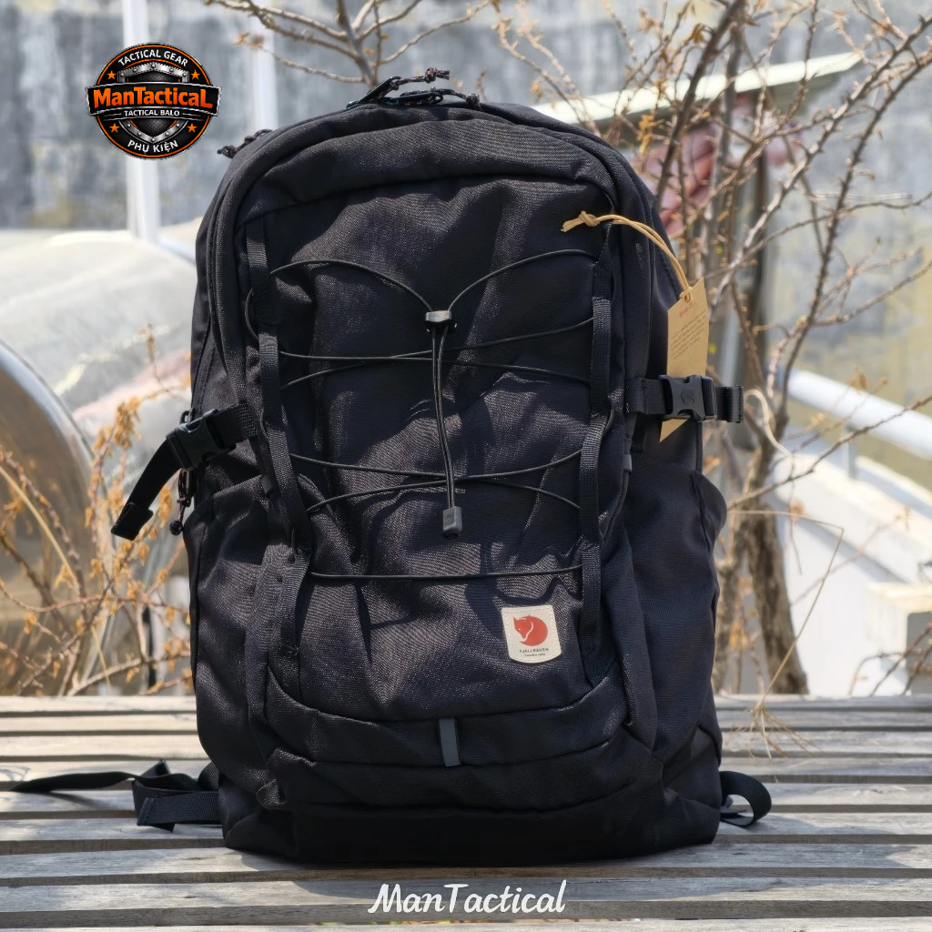 Fjallraven Skule Backpack 28l + 20l Black – กระเป๋าเป้แล็ปท็อปแฟชั่น (50x41x18cm)
