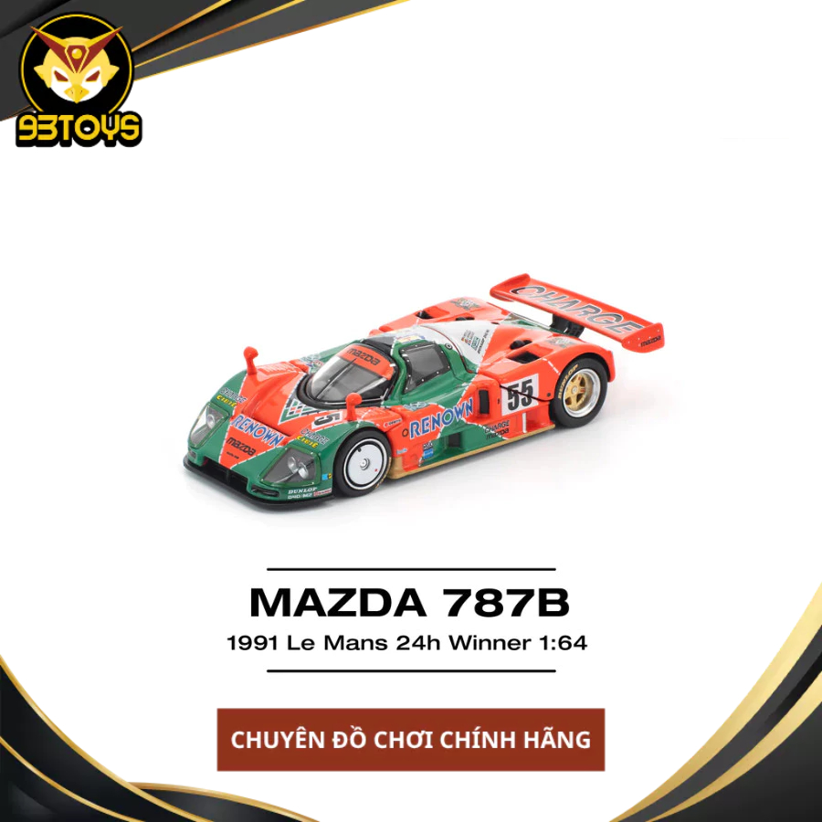 โมเดลรถ PopRace PR640301 MAZDA 787B 1991 LE MANS 24h WINNER