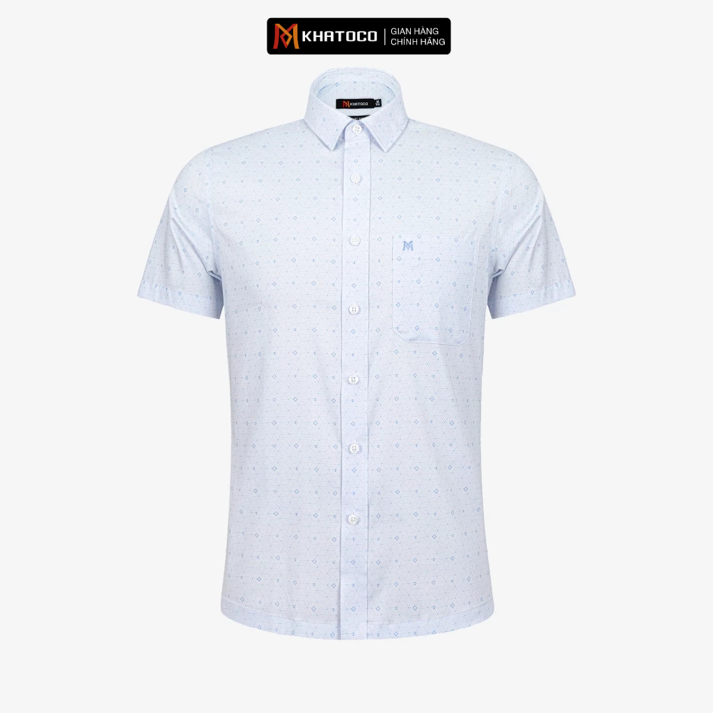 KHATOCO Smart Fit เสื้อเชิ้ตแขนสั้นผู้ชาย รหัส A1MN538S2-CNIN071-1802-N