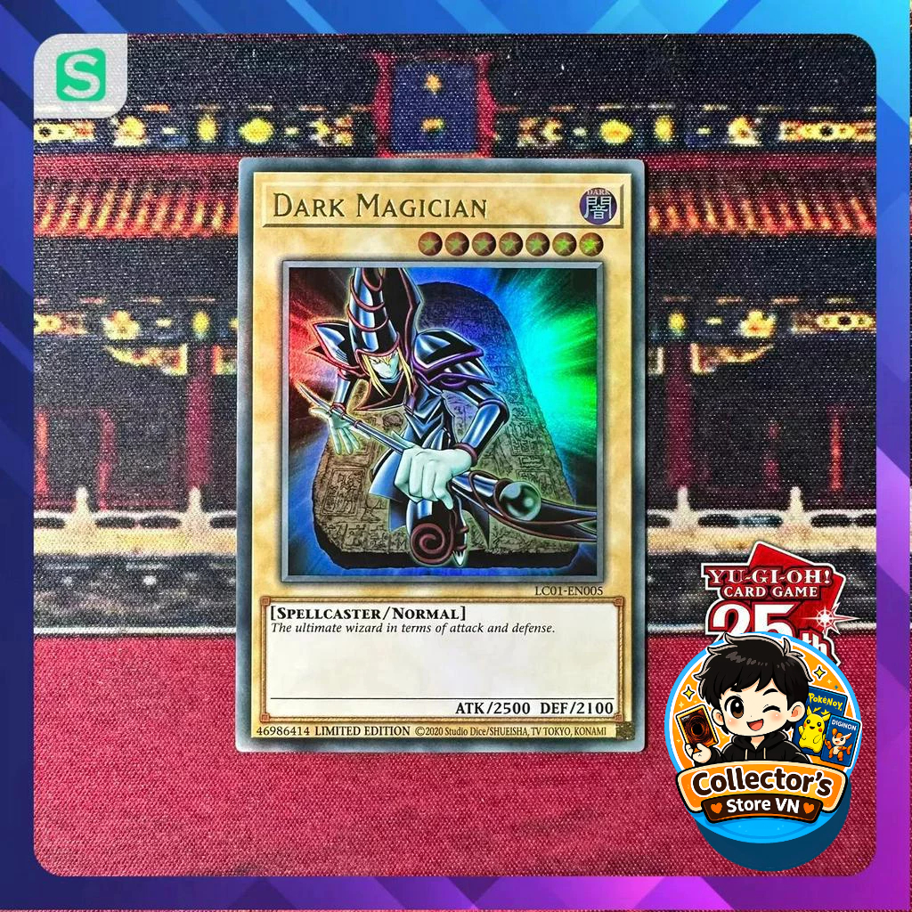 การ์ด Yugioh (UK) - LC01-EN005 - DARK MAGICIAN - หายากเป็นพิเศษ 25TH