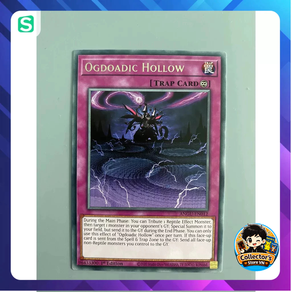 การ์ด Yugioh (UK) - ANGU-EN012; Ogdoadic Hollow - หายาก