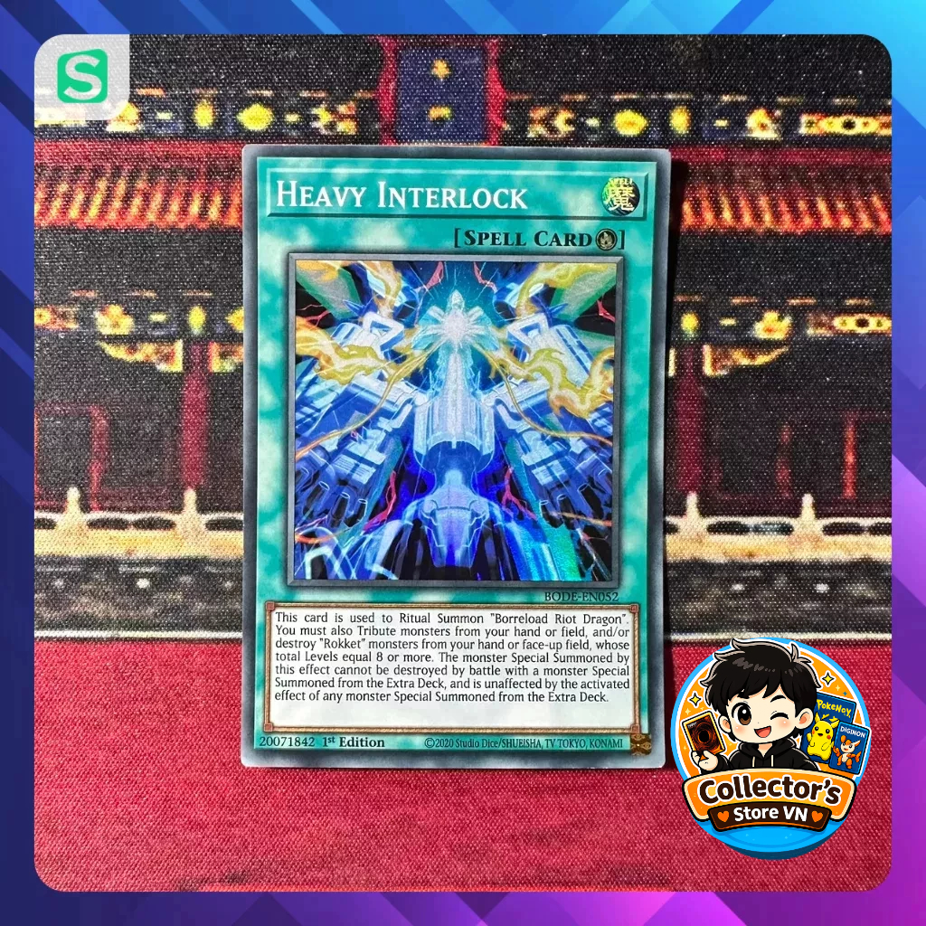 การ์ด Yugioh (UK) - BODE-EN052; Heavy Interlock; SR