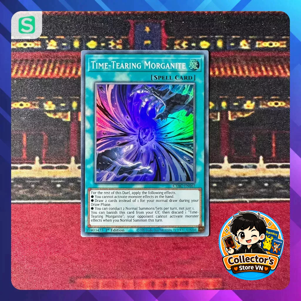 การ์ด Yugioh (UK) - CYAC-EN067; Time-Tearing Morganite; หายากมาก