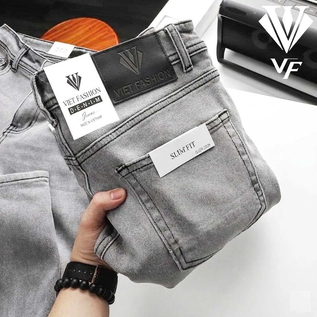 [VIET FASHION] EXTREMELY GOOD BRIGHT GREY กางเกงยีนส์ผู้ชาย VF123