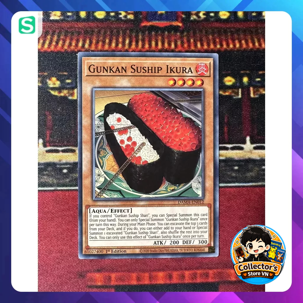 การ์ด Yugioh (UK) - DAMA-EN012; Gunkan Suship Ikura; ทั่วไป
