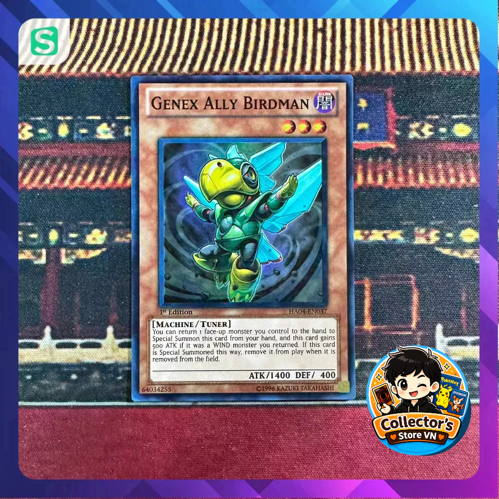 การ์ด Yugioh (US) - HA04-EN037; Genex Ally Birdman