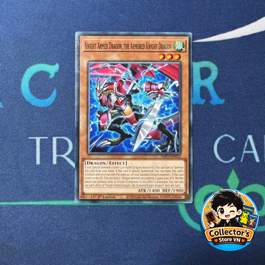 การ์ด Yugioh - INFO-EN012; มังกรอาวุธอัศวิน มังกรอัศวินหุ้มเกราะ; ทั่วไป