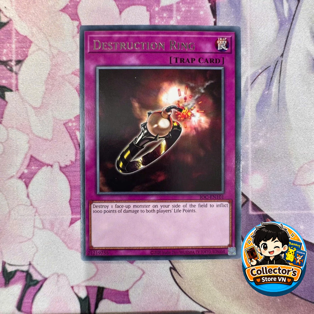 การ์ด Yugioh - IOC-EN101; แหวนทําลาย; ร