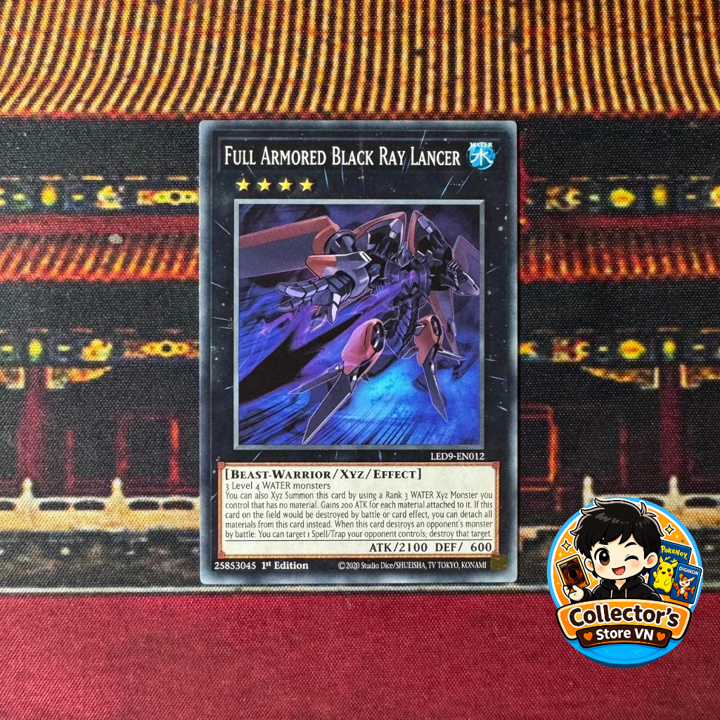 การ์ด Yugioh (UK) - LED9-EN012; Full Armored Black Ray Lancer