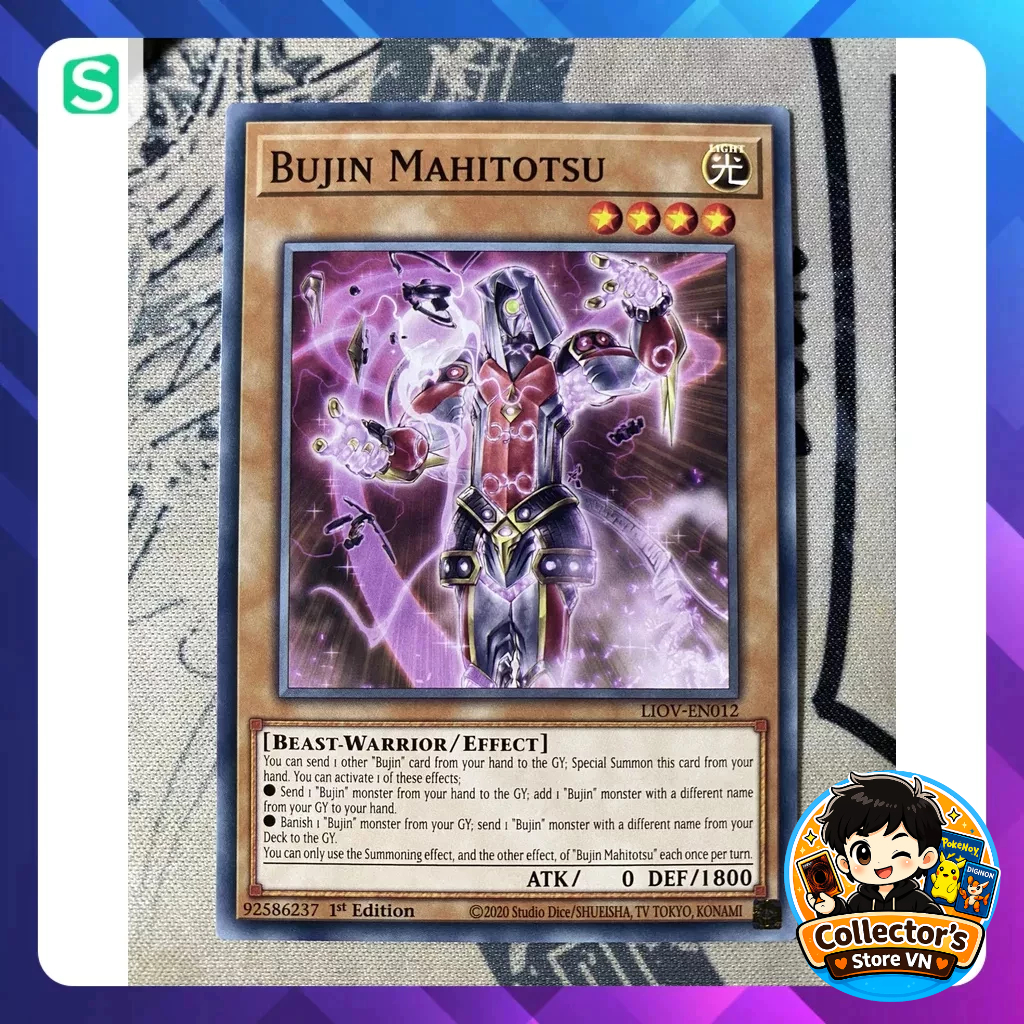 การ์ด Yugioh (UK) - LIOV-EN012 Bujin Mahitotsu - ทั่วไป