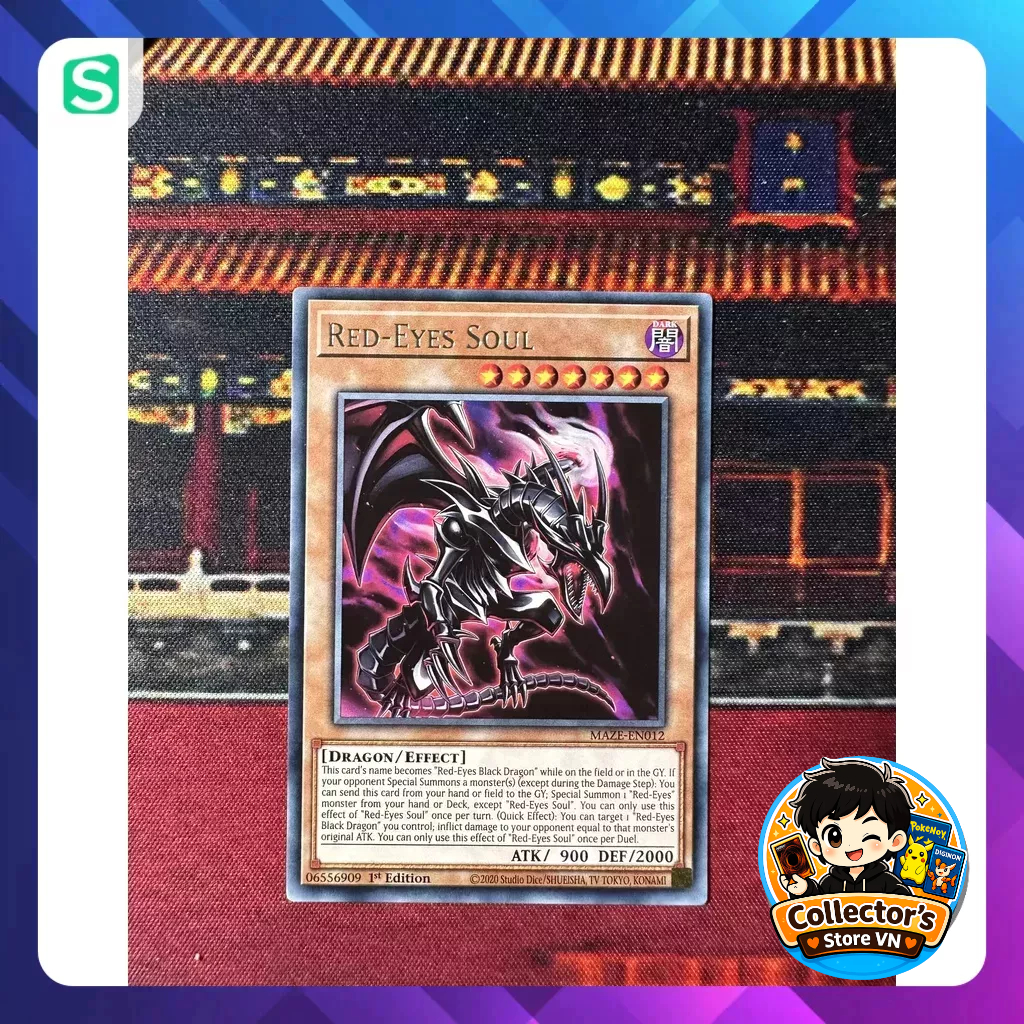 การ์ด Yugioh (UK) - MAZE-EN012; วิญญาณตาแดง; หายาก