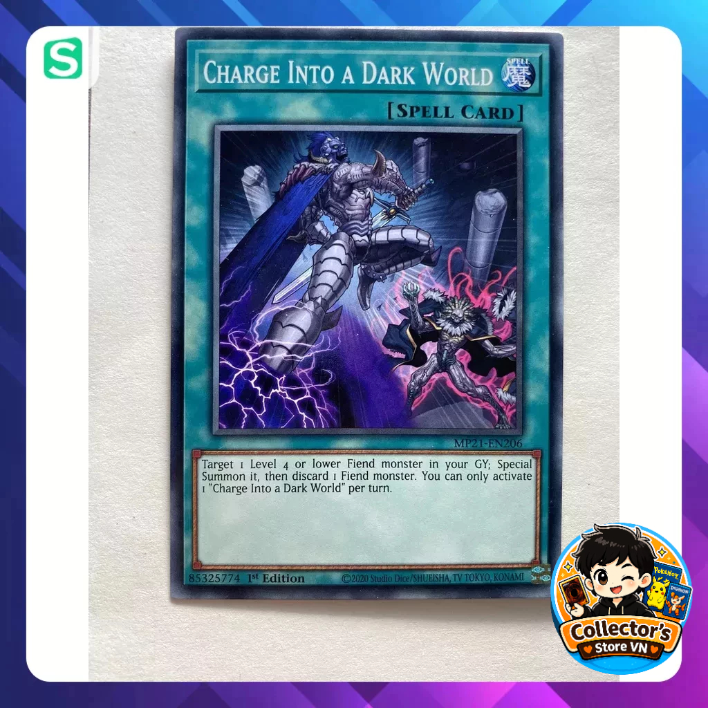 การ์ด Yugioh (UK) - MP21-EN206; ชาร์จสู่โลกมืด; ทั่วไป