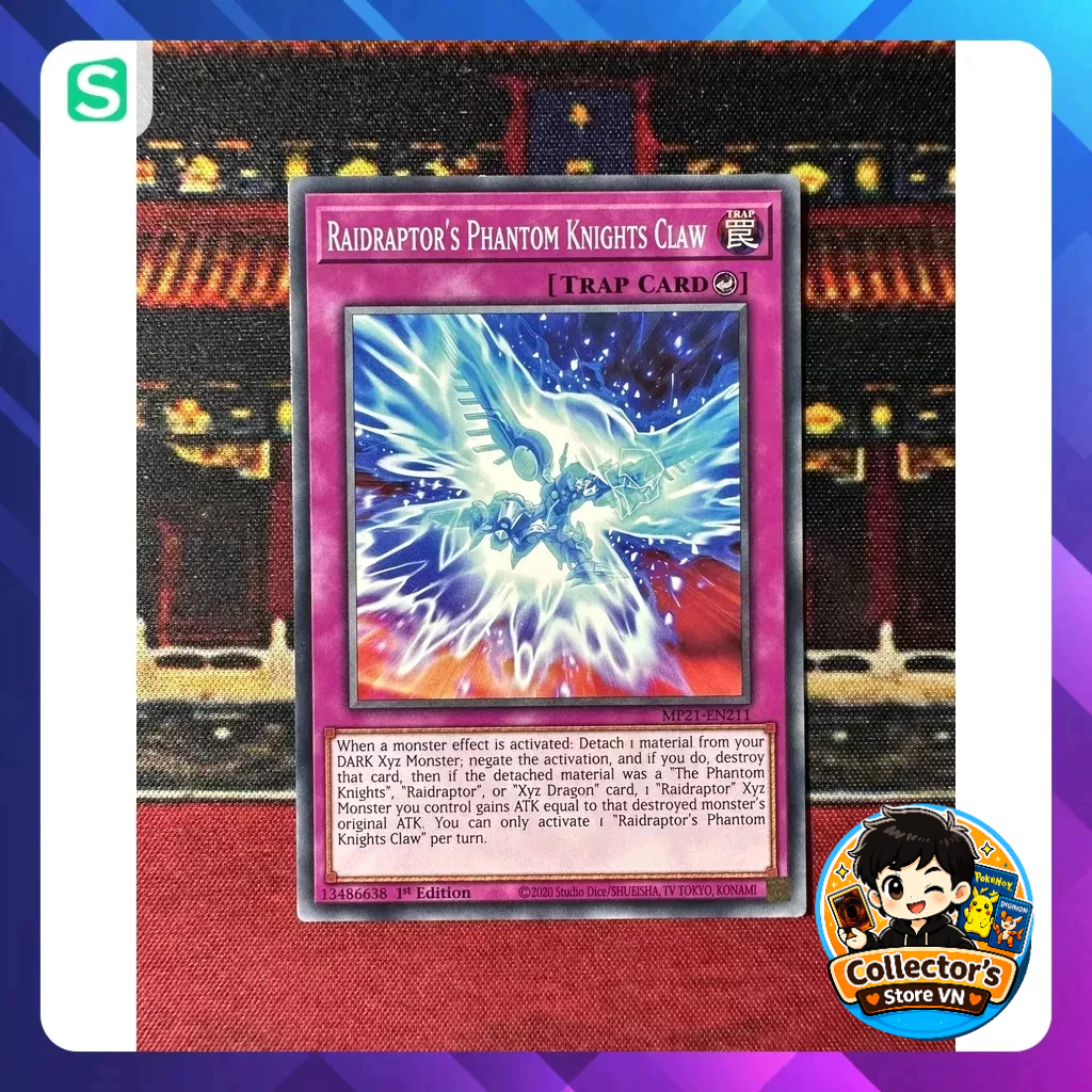 การ์ด Yugioh (UK) - MP21-EN211; กรงเล็บอัศวินผีของ Raidraptor; ทั่วไป
