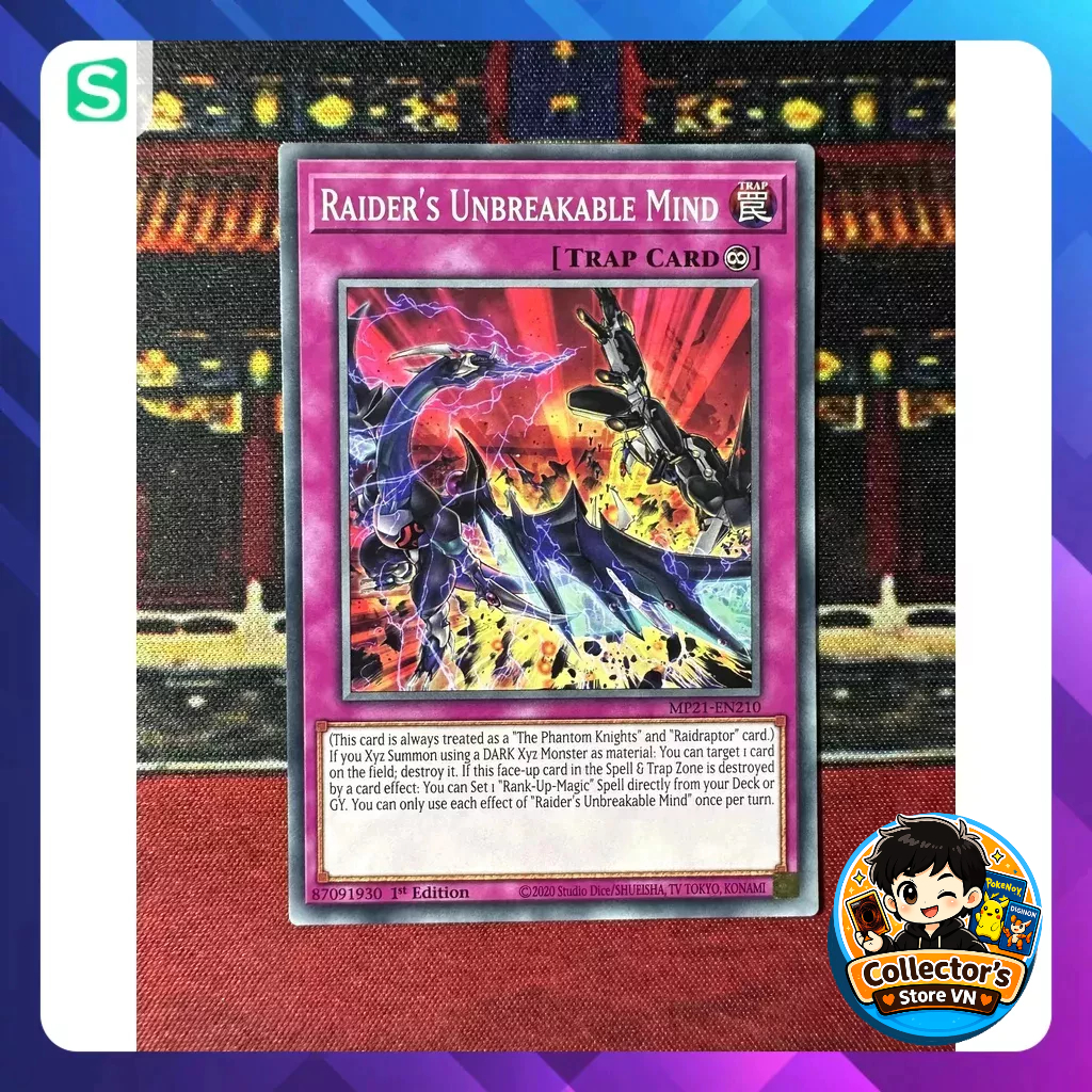การ์ด Yugioh (UK) - MP21-EN210; จิตใจที่ไม่แตกหักของ Raider; ทั่วไป