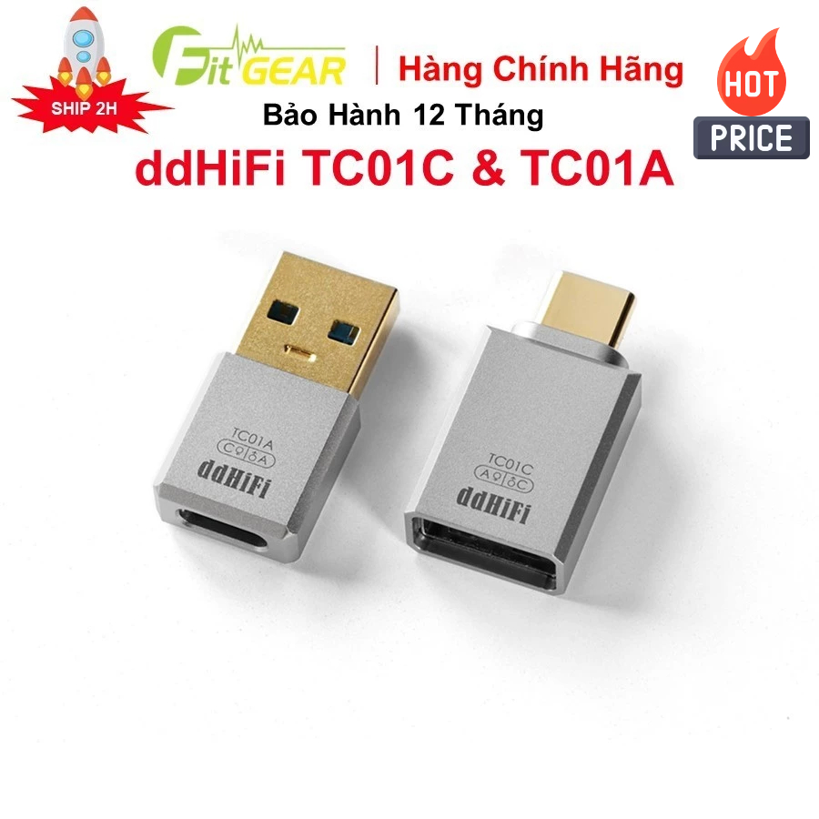 อะแดปเตอร์ ddHiFi TC01 USB A เป็น USB C ของแท้ - FG2