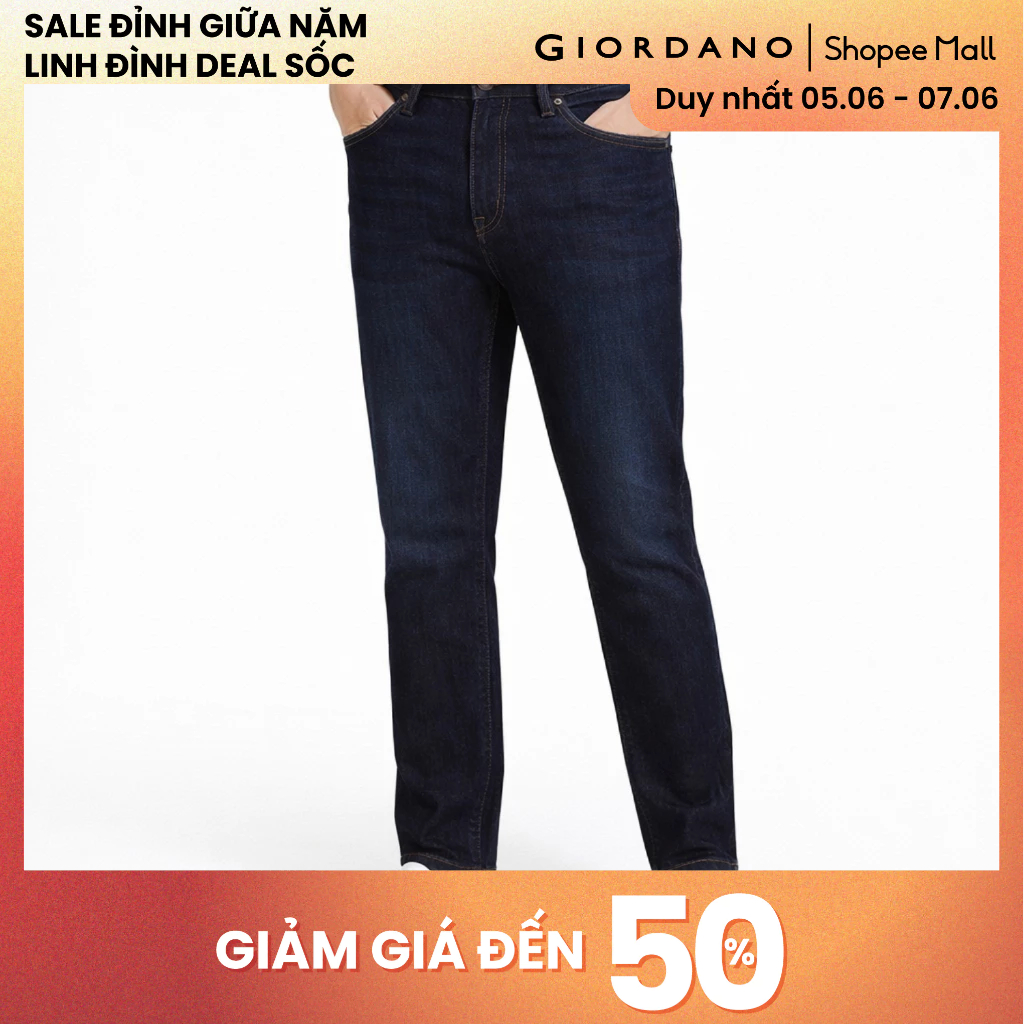 GIORDANO กางเกงยีนส์ขายาวผู้ชาย 01115051