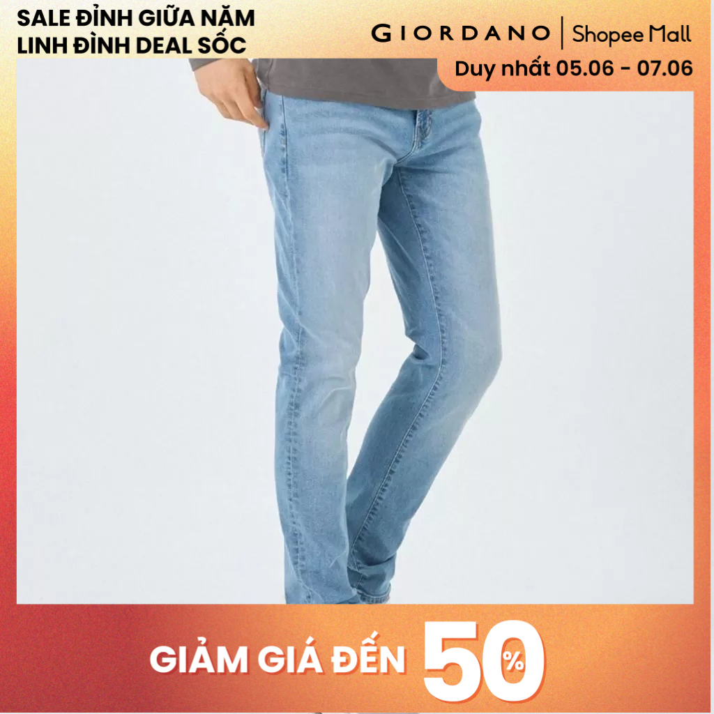 GIORDANO กางเกงยีนส์ขายาวผู้ชาย 01114051